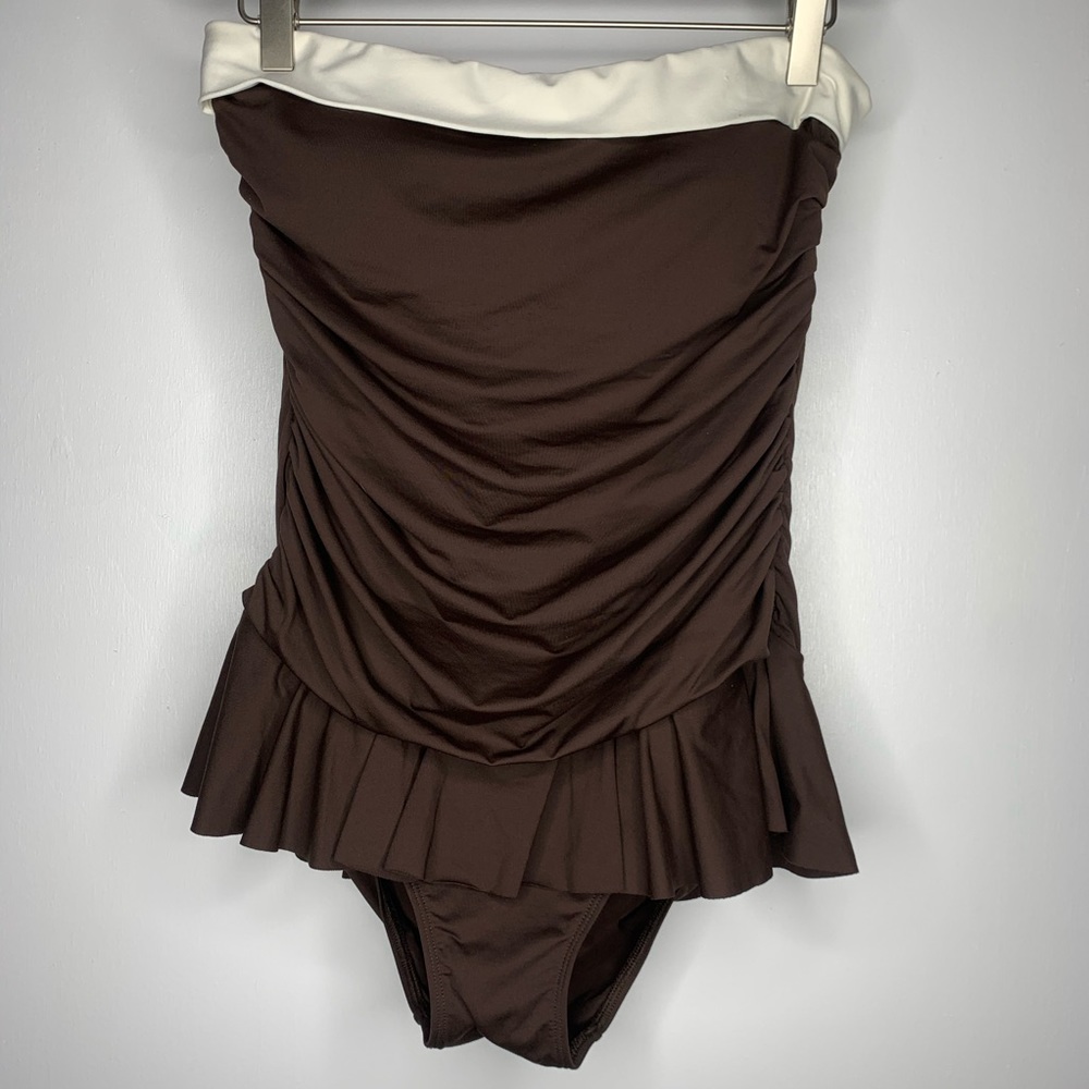 Lauren Ralph Lauren Chocolate One Piece Swimsuit